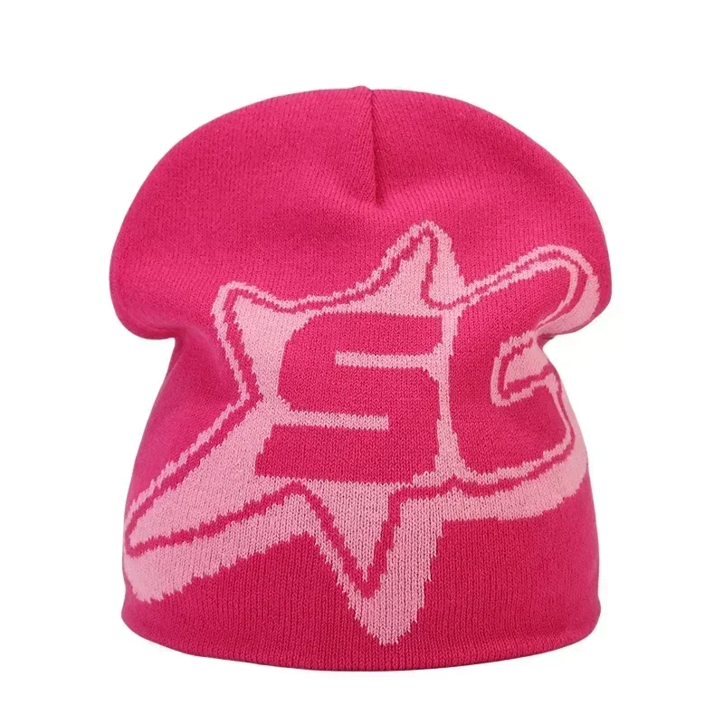 Y2K Letter Knitted Winter Autumn Beanie Cap - Image 14