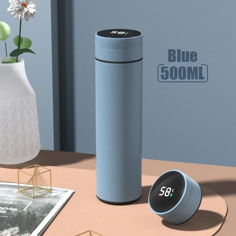 500ML Temperature Display Thermos Cup Stainless Steel Divided Thermos Bottle - Image 13