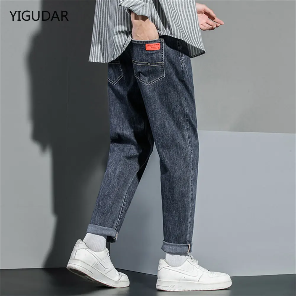 Men Harem Jeans Loose Baggy Casual Joggers Hip Hop Denim Pants Camouflage Patchwork Streetwear Trousers Man Clothing jeans