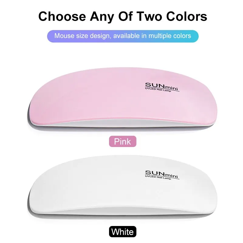 6W Mini Nail Dryer Machine Portable 6 LED UV Manicure Lamp Home Use Nail Lamp - Image 3
