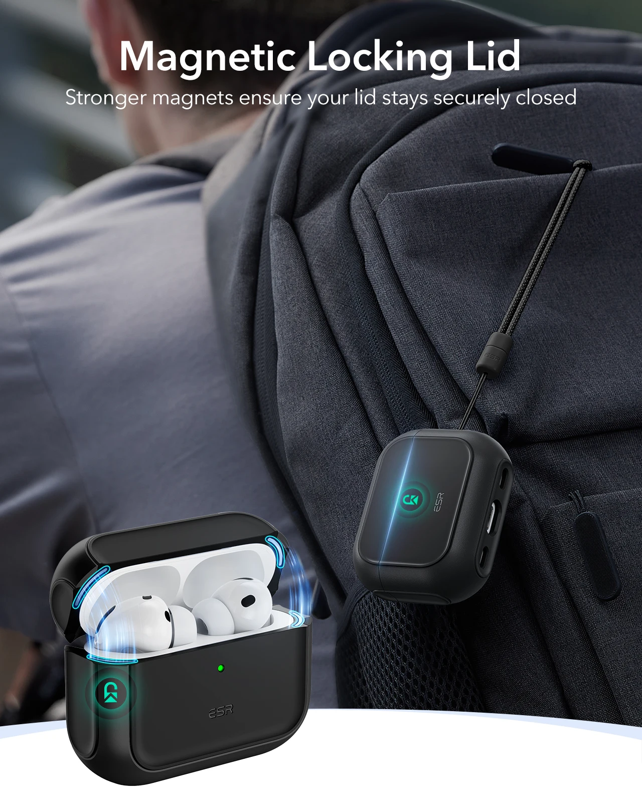 ESR for AirPods Pro 3 Case (2025) Compatible with Airpods Pro 3rd Generation Earphone Case Powerful Drop Protection Cover - Image 4