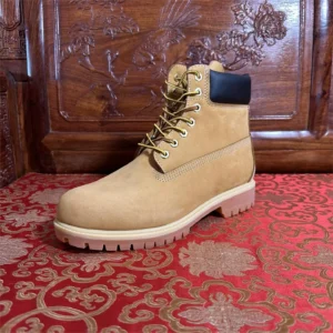 Alternative view of Outdoor Casual oes Waterproof Top Layer Cowhide Boots  Boots Blue Leather