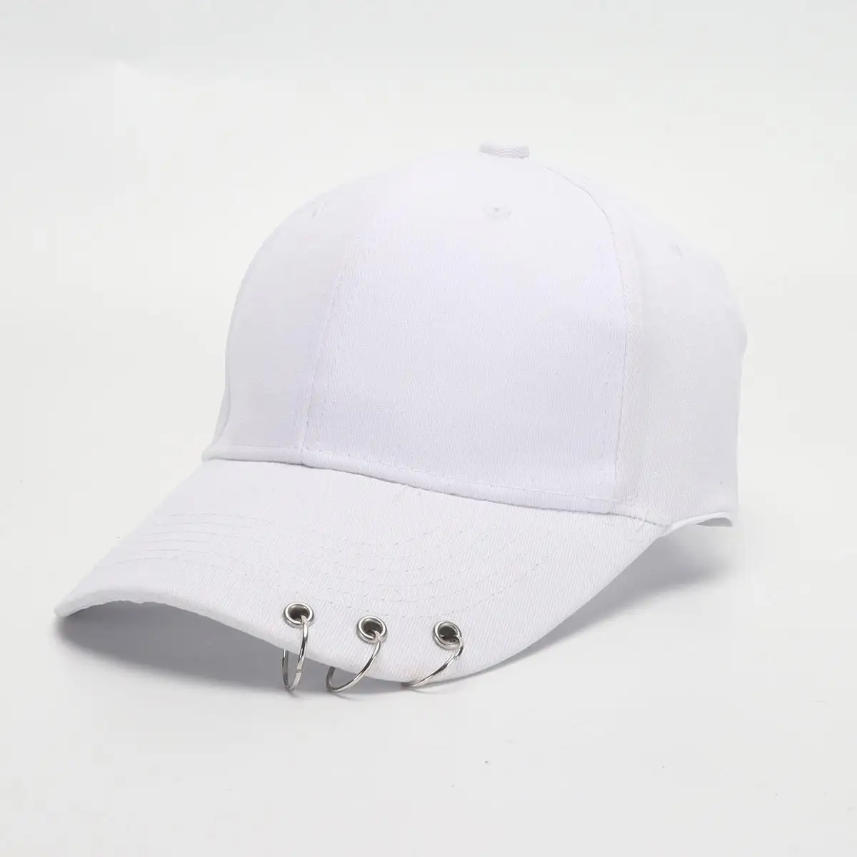 Hip Hop Women's Baseball Cap With Ring Circle Snapback Hats For Men Women Unisex Dad Hat Adjustable Kpop Korean Style Gorra - Image 7