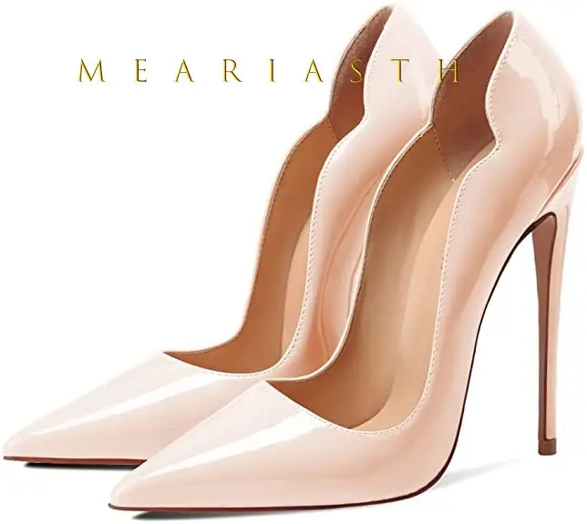 12cm Heels Women Patent Leather High Thin Heel Shoes - Image 7