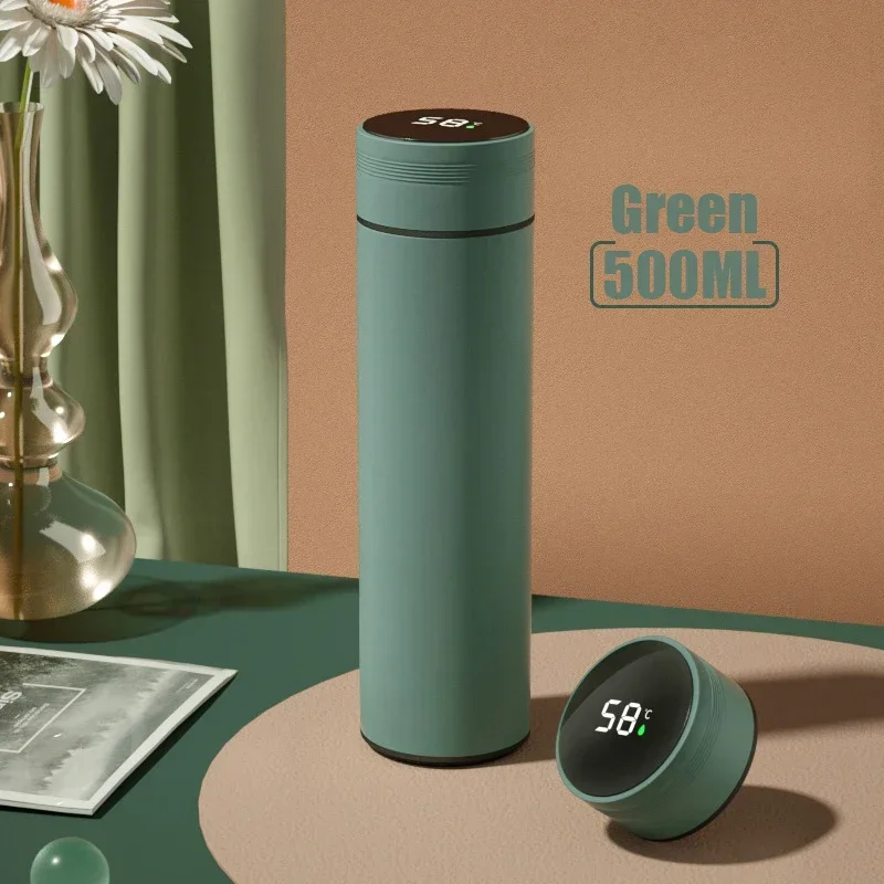 500ML Temperature Display Thermos Cup Stainless Steel Divided Thermos Bottle - Image 10