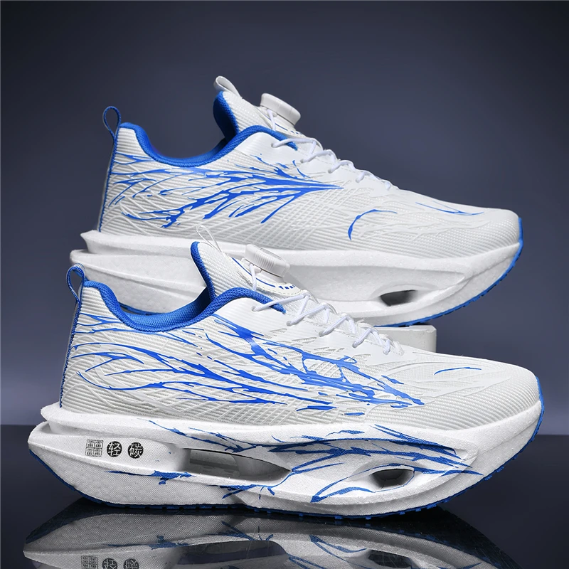 Men Running Shoes Speciality Marathon Sports Breathable Lightweight Women's Carbon Plate Comfortable Nonskid Leisure Sneakers - Image 3
