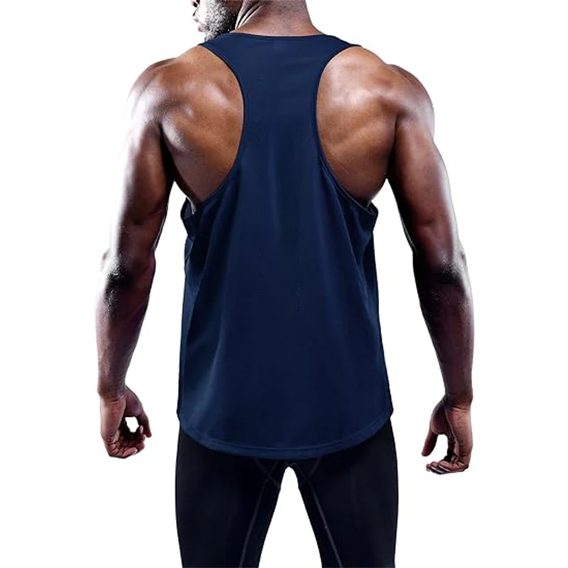 Running Tank Top Men Summer Sport Gym Vest Quick Dry Training Tanktop Workout Singlets Man Fitness Bodybuilding Sleeveless Shirt - Image 6