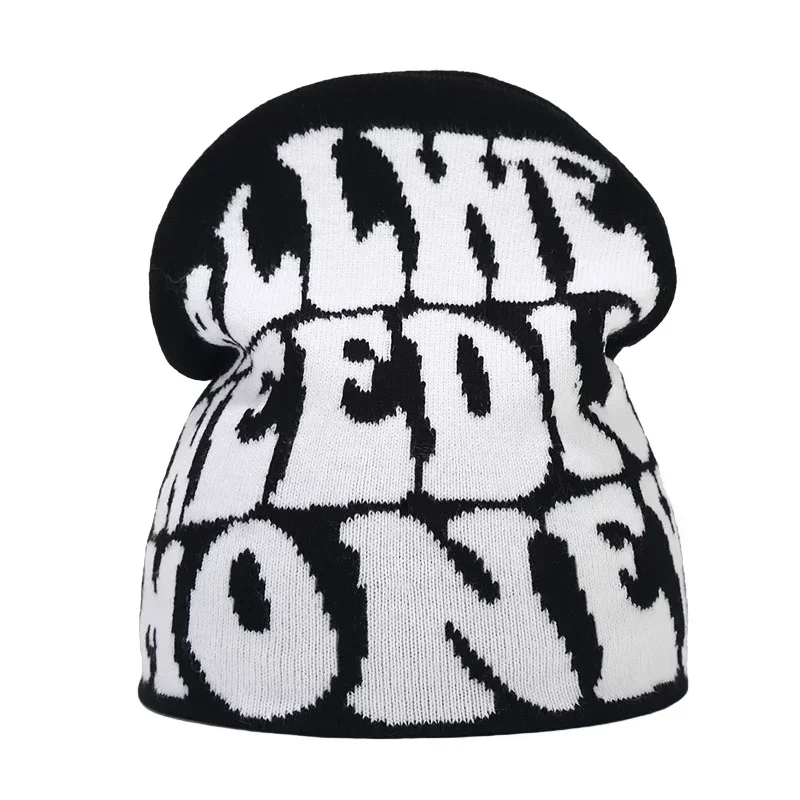 Y2K Letter Knitted Winter Autumn Beanie Cap - Image 116
