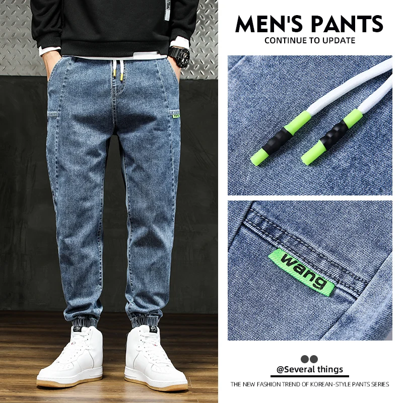 Men Outdoor Workwear Style Stretch Cuffed Tapered Pants Summer Autumn Comfortable Versatile Casual Harem Long Pants Plus Size5XL - Image 2