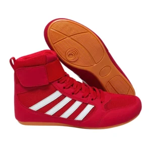 Alternative view of Boxing wrestling shoes children's adult training men women combat fighting Sanda high top shoes boots strength weightlifting gym