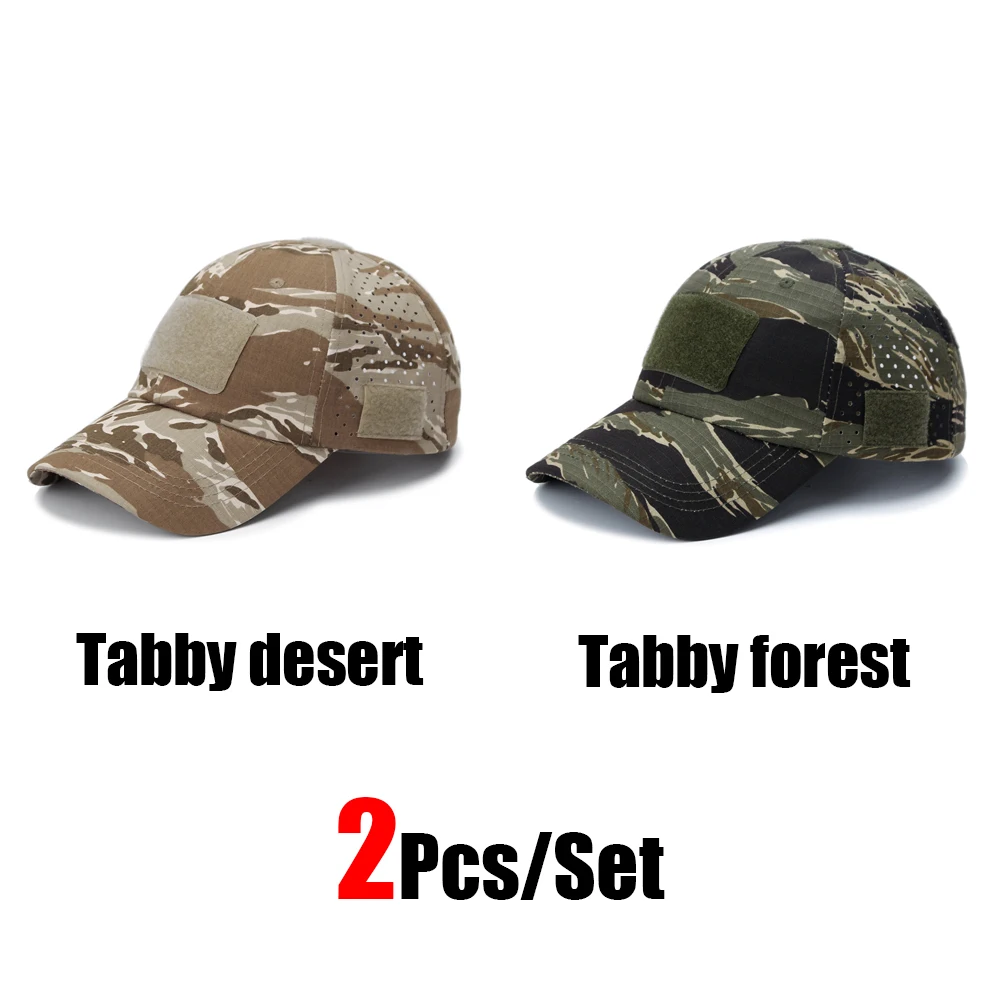 1/2pcs New Men Camouflage Baseball Cap Breathable Sunscreen Hat - Image 19