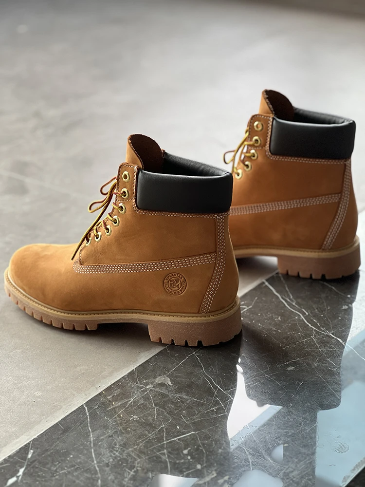 Cowhide Hiking Shoes Men Waterproof Male Motorcycle boots travel sneakers - Image 6