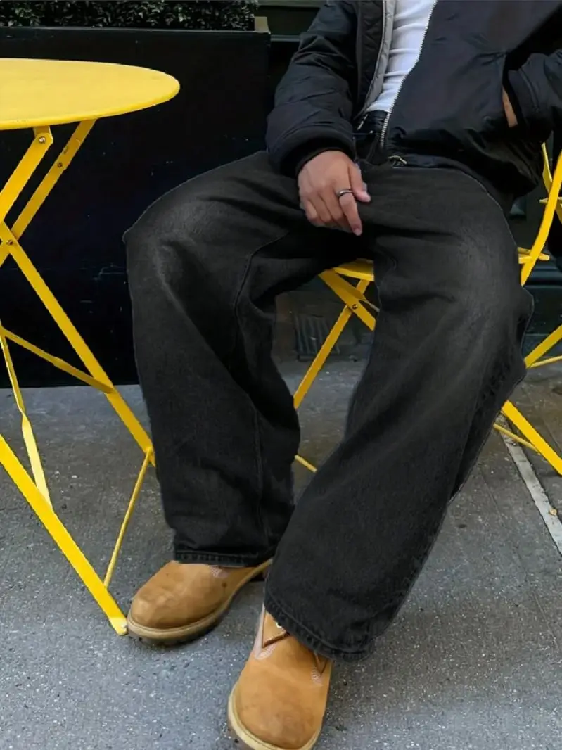 Men's Retro Loose-Fit Jeans, Versatile and Casual for All Seasons - Image 7
