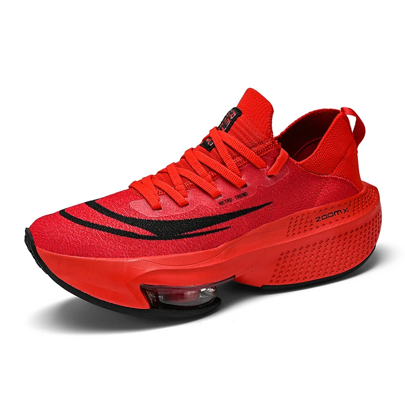 Running Shoes Air Cushion Speciality Marathon Men Sports Breathable Lightweight Women's Comfortable Athletic Nonskid Sneakers - Image 2