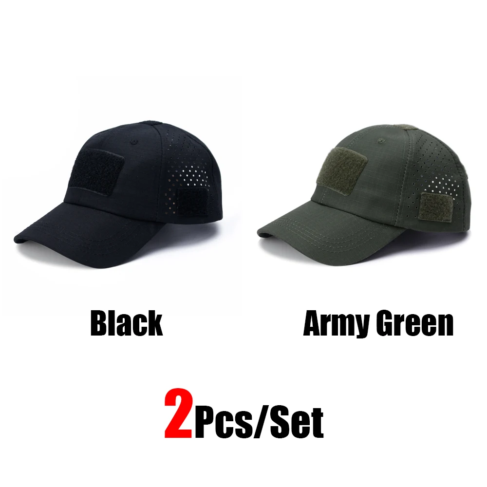 1/2pcs New Men Camouflage Baseball Cap Breathable Sunscreen Hat - Image 22