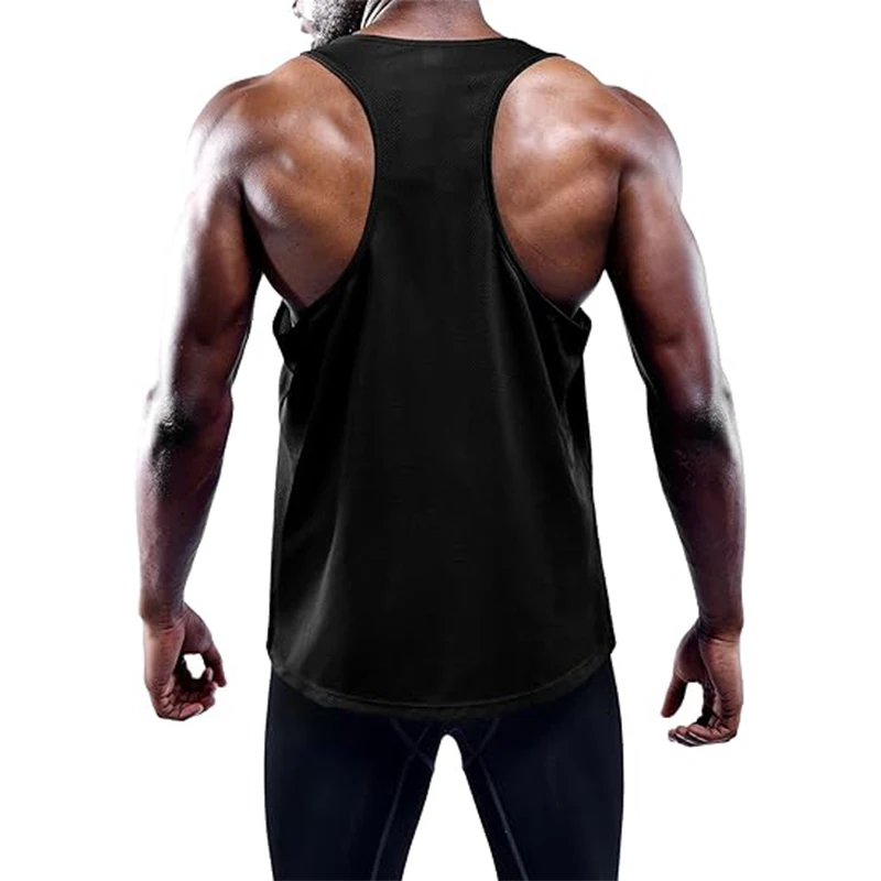 Running Tank Top Men Summer Sport Gym Vest Quick Dry Training Tanktop Workout Singlets Man Fitness Bodybuilding Sleeveless Shirt - Image 2