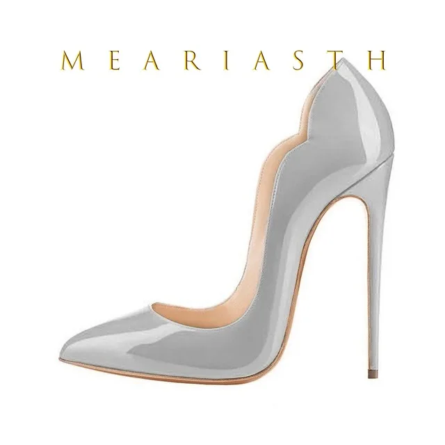 12cm Heels Women Patent Leather High Thin Heel Shoes - Image 23