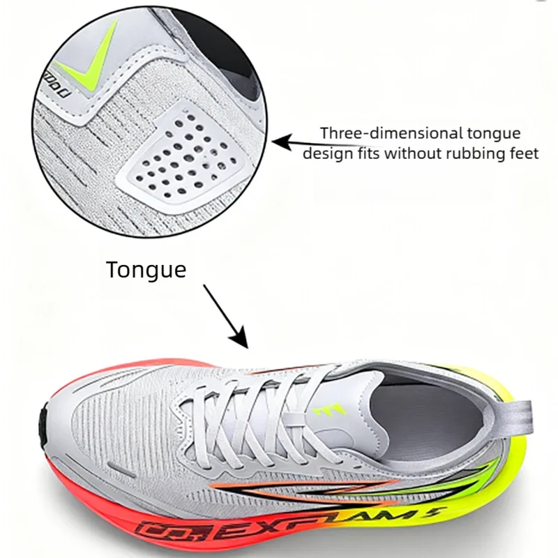 Running Shoes Carbon Board Speciality Marathon Men Sports Breathable Lightweight Women's Comfortable Nonskid Chunta Sneakers - Image 5