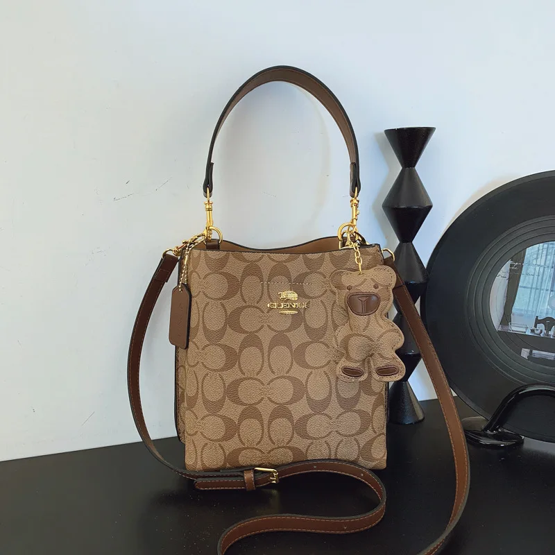 Fashionable style, elegant and luxurious handbag in the shape of a bucket, versatile and suitable for all occasions, single-shou - Image 3
