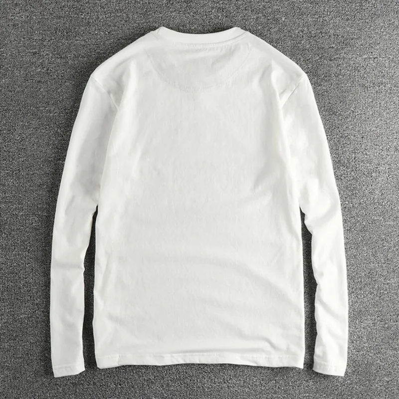 long sleeve T-shirt men's cotton casual base shirt - Image 6