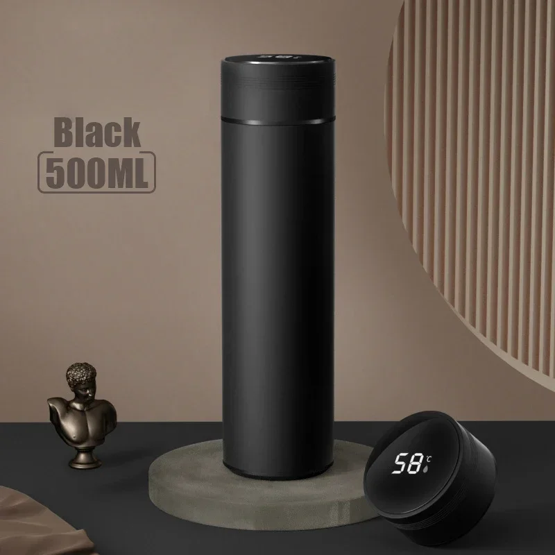 500ML Temperature Display Thermos Cup Stainless Steel Divided Thermos Bottle - Image 8