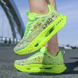 Alternative view of New Soft Sole Cushioning Men's Running Shoes for Women High-quality Road Jogging Shoes Light Comfy Sneakers Reflective Night Run