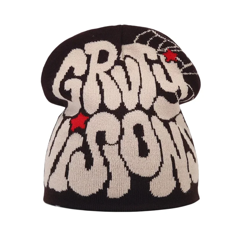 Y2K Letter Knitted Winter Autumn Beanie Cap - Image 45