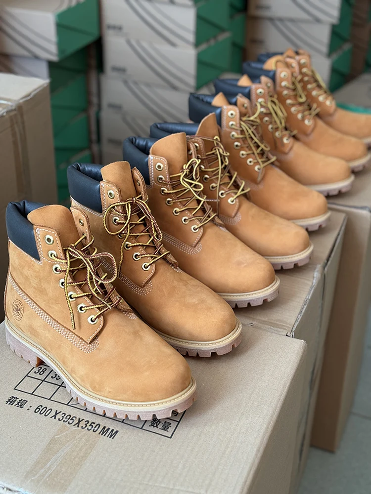 Cowhide Hiking Shoes Men Waterproof Male Motorcycle boots travel sneakers - Image 5