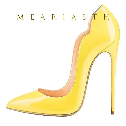 12cm Heels Women Patent Leather High Thin Heel Shoes - Image 16