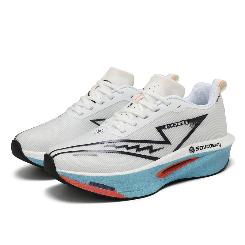 Running Shoes Carbon Board Speciality Marathon Men Sports Breathable Lightweight Women's Comfortable Athletic Nonskid Sneakers - Image 7