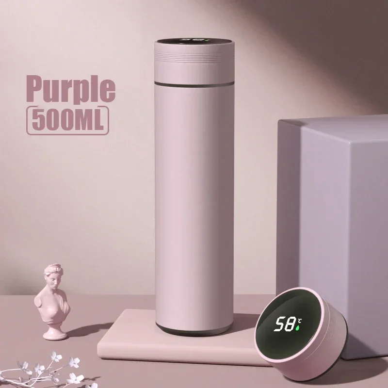 500ML Temperature Display Thermos Cup Stainless Steel Divided Thermos Bottle - Image 14