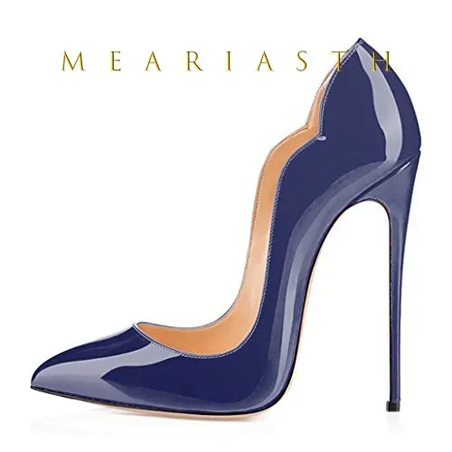 12cm Heels Women Patent Leather High Thin Heel Shoes - Image 17