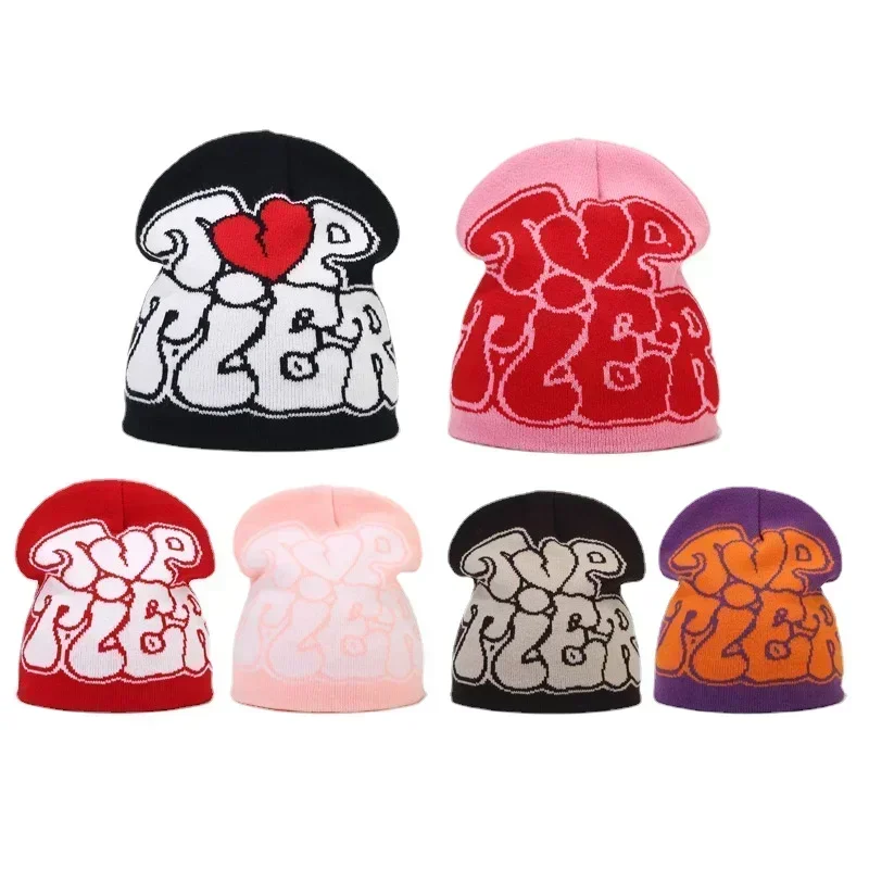 Y2K Letter Knitted Winter Autumn Beanie Cap - Image 6