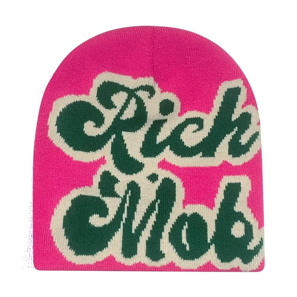 Y2K Letter Knitted Winter Autumn Beanie Cap - Image 87