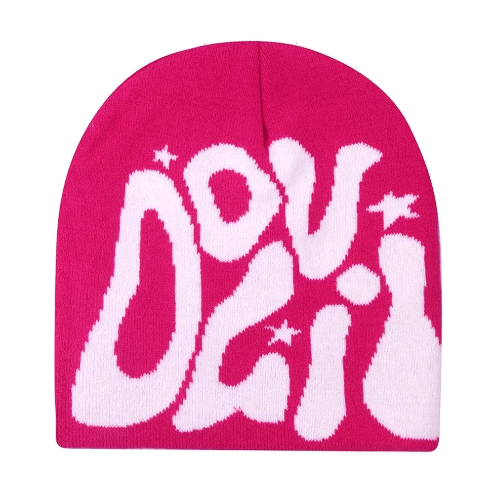 Y2K Letter Knitted Winter Autumn Beanie Cap - Image 89