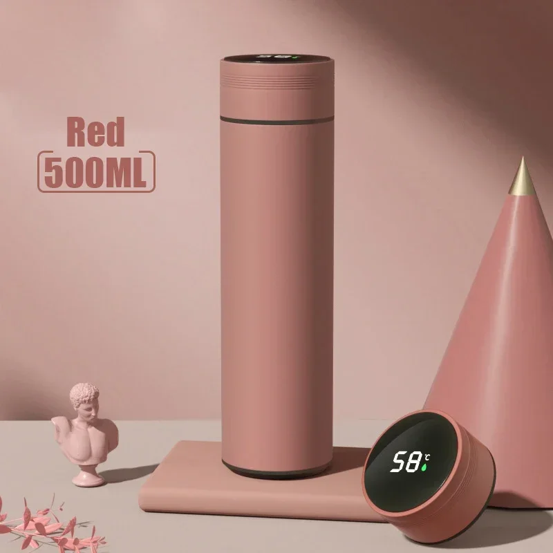 500ML Temperature Display Thermos Cup Stainless Steel Divided Thermos Bottle - Image 12