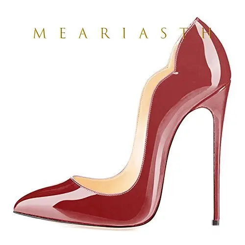 12cm Heels Women Patent Leather High Thin Heel Shoes - Image 19