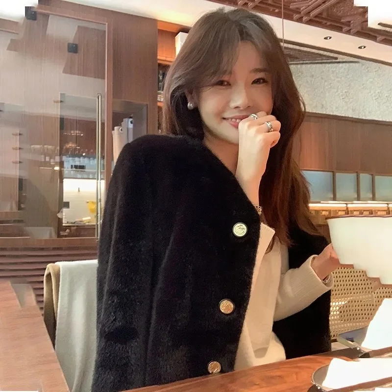 Women's Coat Women's fur Coat New Fashion Mink fur Coat Women's Autumn and Winter new Fur Short Ladies Wind Chaebol Daughter - Image 7