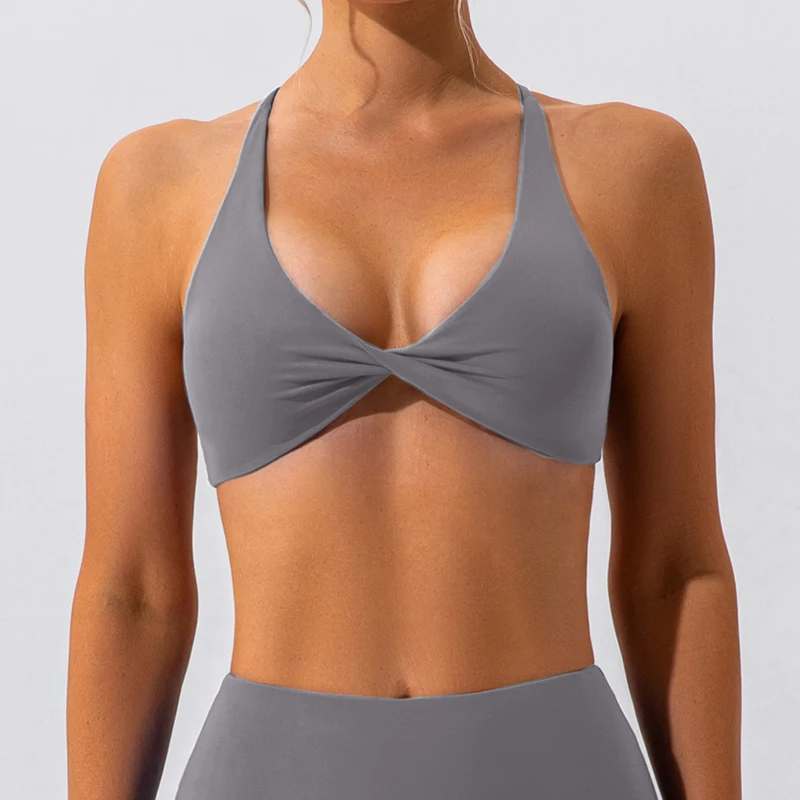 Sexy Gym Top Women Crease Sports Bra Running Back Cross Yoga Bra Breathable Sports Underwear Women Fitness Workout Top Women - Image 6