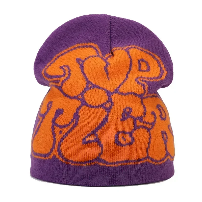 Y2K Letter Knitted Winter Autumn Beanie Cap - Image 37