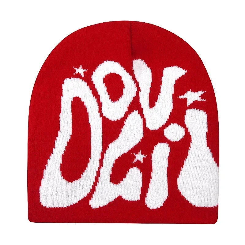 Y2K Letter Knitted Winter Autumn Beanie Cap - Image 90