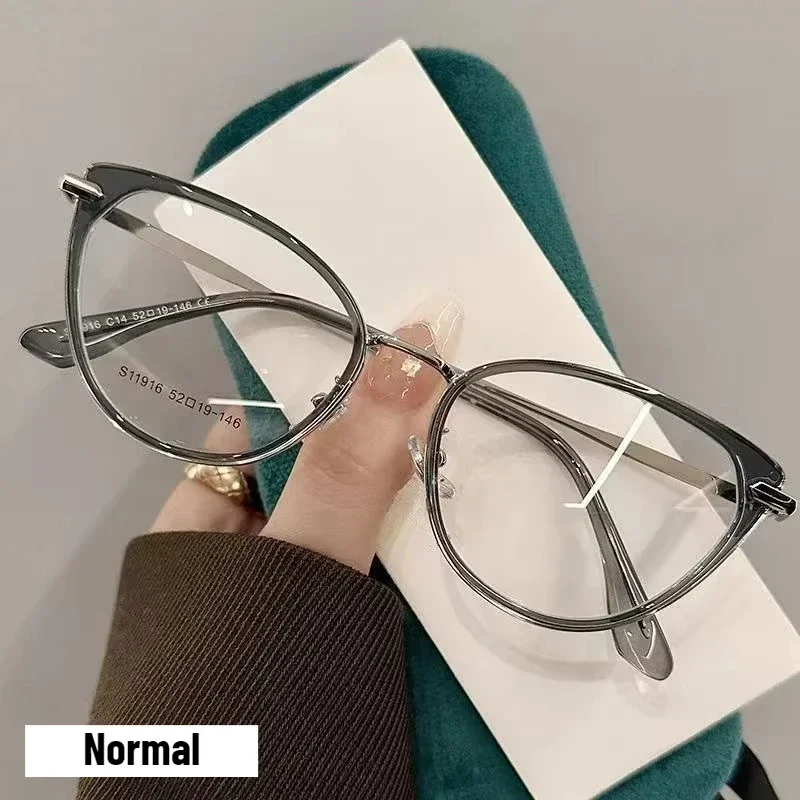 2025 Fashion Cat Eye Photochromic Myopia Glasses for Women Outdoor Color Changing UV Protection Sunglasses Near Sight Eyeglasses - Image 8