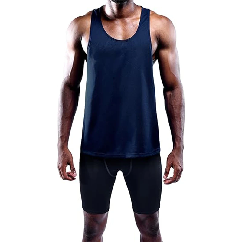 Running Tank Top Men Summer Sport Gym Vest Quick Dry Training Tanktop Workout Singlets Man Fitness Bodybuilding Sleeveless Shirt - Image 5