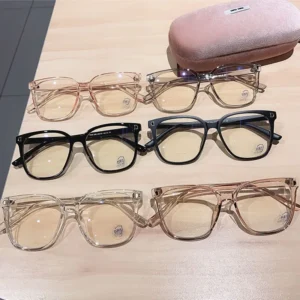 Alternative view of New Large Frame Myopia Glasses Anti-Blue Light Eyewear Women Eye Protective Computer Goggles Diopters -1.0 -1.5 -2.0 To -6.0