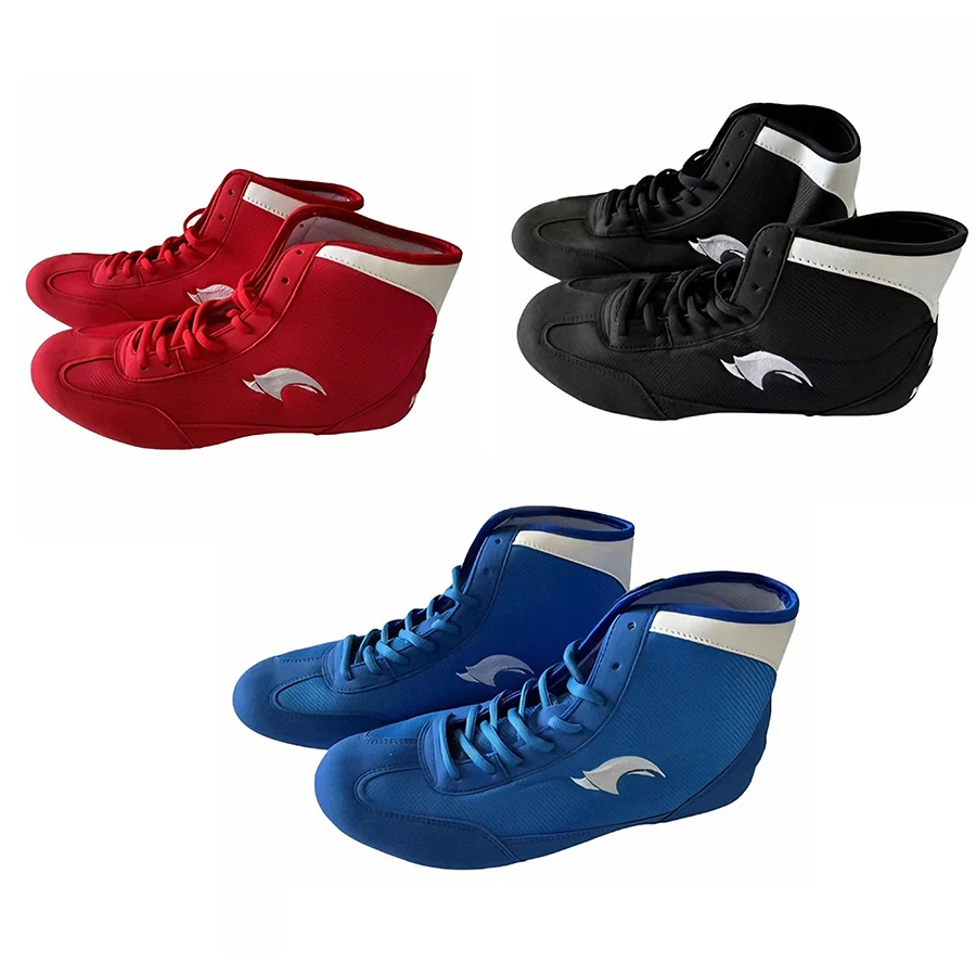 Men Women Children Boxing Shoes Rubber Outsole Breathable Wrestling Shoes Women Wrestling Costume Shoes for Wrestling