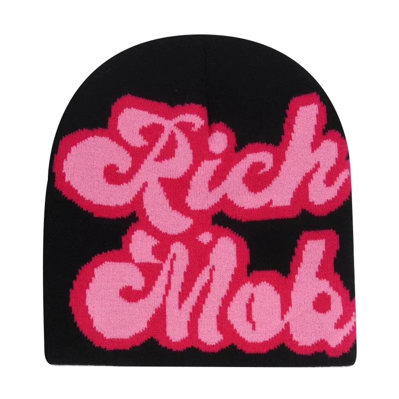 Y2K Letter Knitted Winter Autumn Beanie Cap - Image 81
