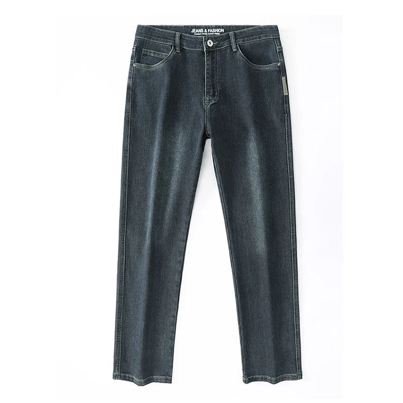 Spring and Autumn Men's Baggy Jeans Casual Straight Stretch Versatile Wide-leg Business Denim Pants Comfortable Loose Trousers - Image 6