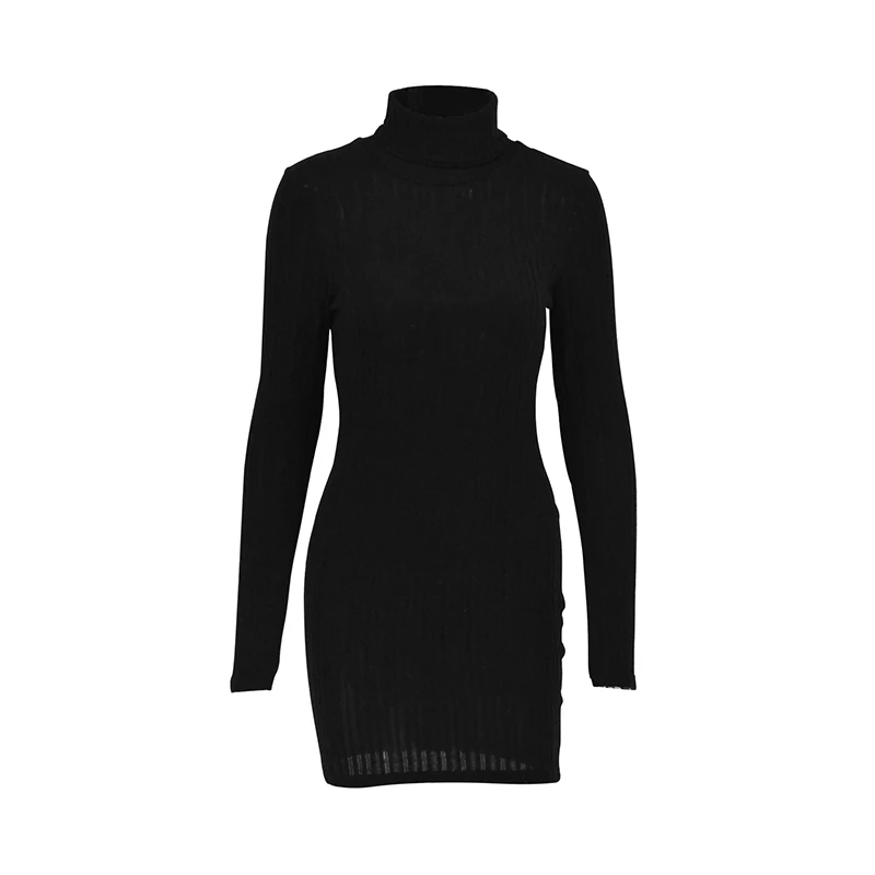 Women Dresses Elegant Party Long Sleeves Sexy Sheath Mini Dresses Bodycon - Image 6