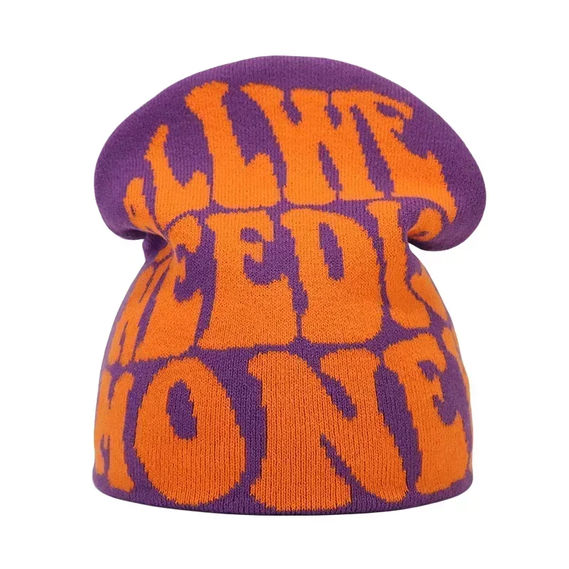 Y2K Letter Knitted Winter Autumn Beanie Cap - Image 107