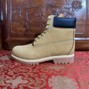 Outdoor Casual oes Waterproof Top Layer Cowhide Boots Boots Blue Leather